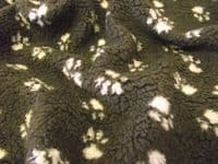 Faux Fur SHERPA FLEECE Sheepskin Fabric Material - CHOCOLATE PAWS